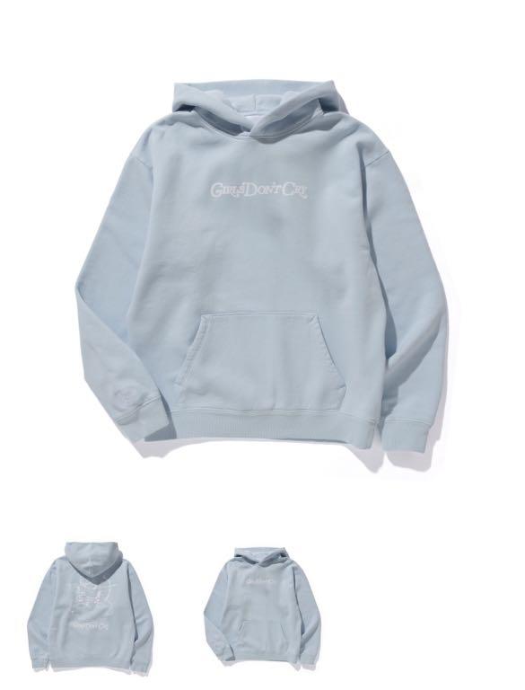 Girls Don't Cry Angel Hoodie (Baby Blue), Women's Fashion, Tops