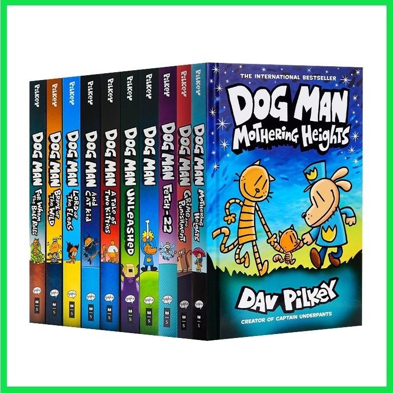 (11bks)Hardcover glossy paper Dog Man Mothering heights, Hobbies & Toys