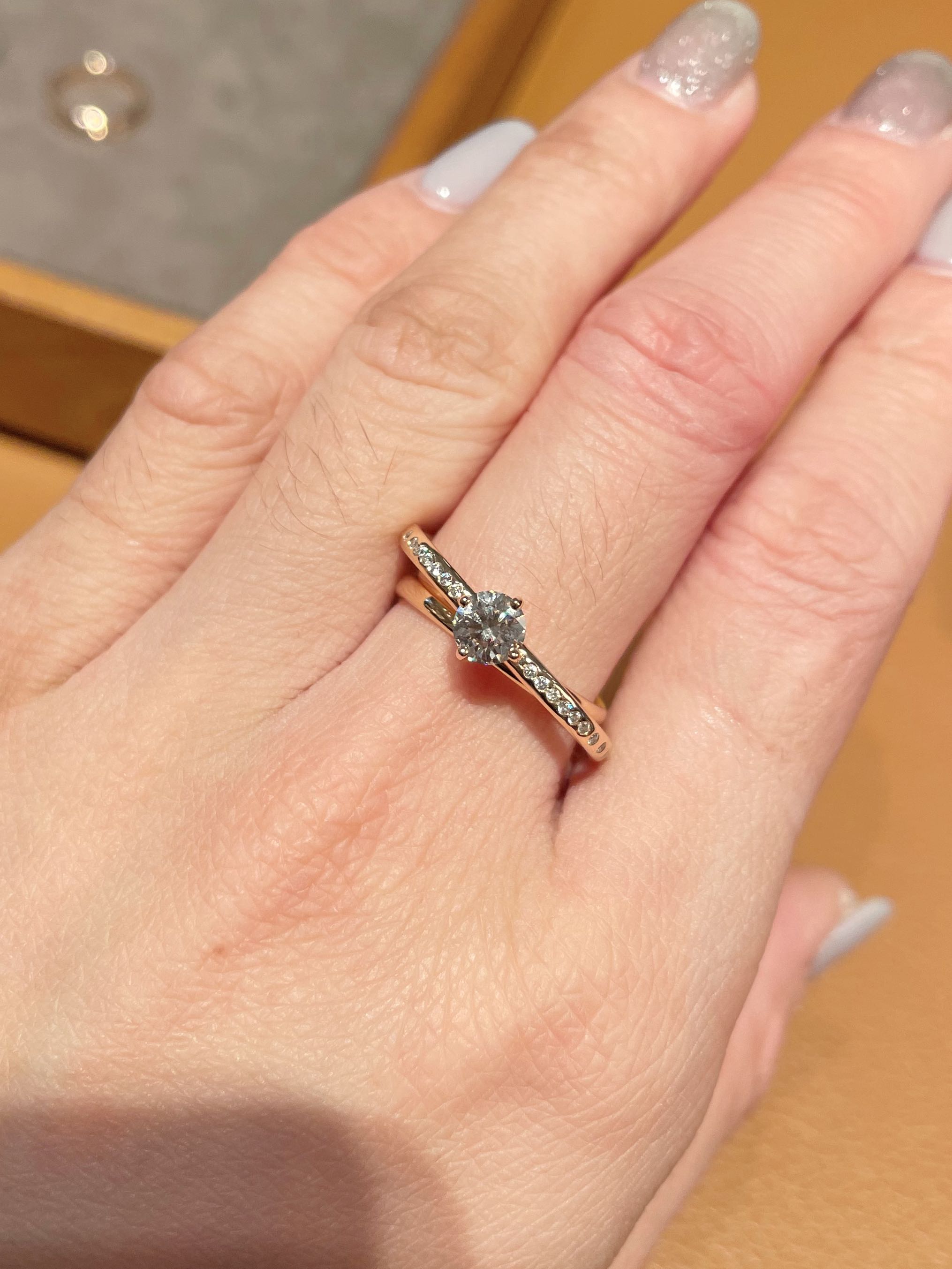 Hermes 50份玫瑰金鑽石戒指Vertige Coeur Diamomd Ring, medium model