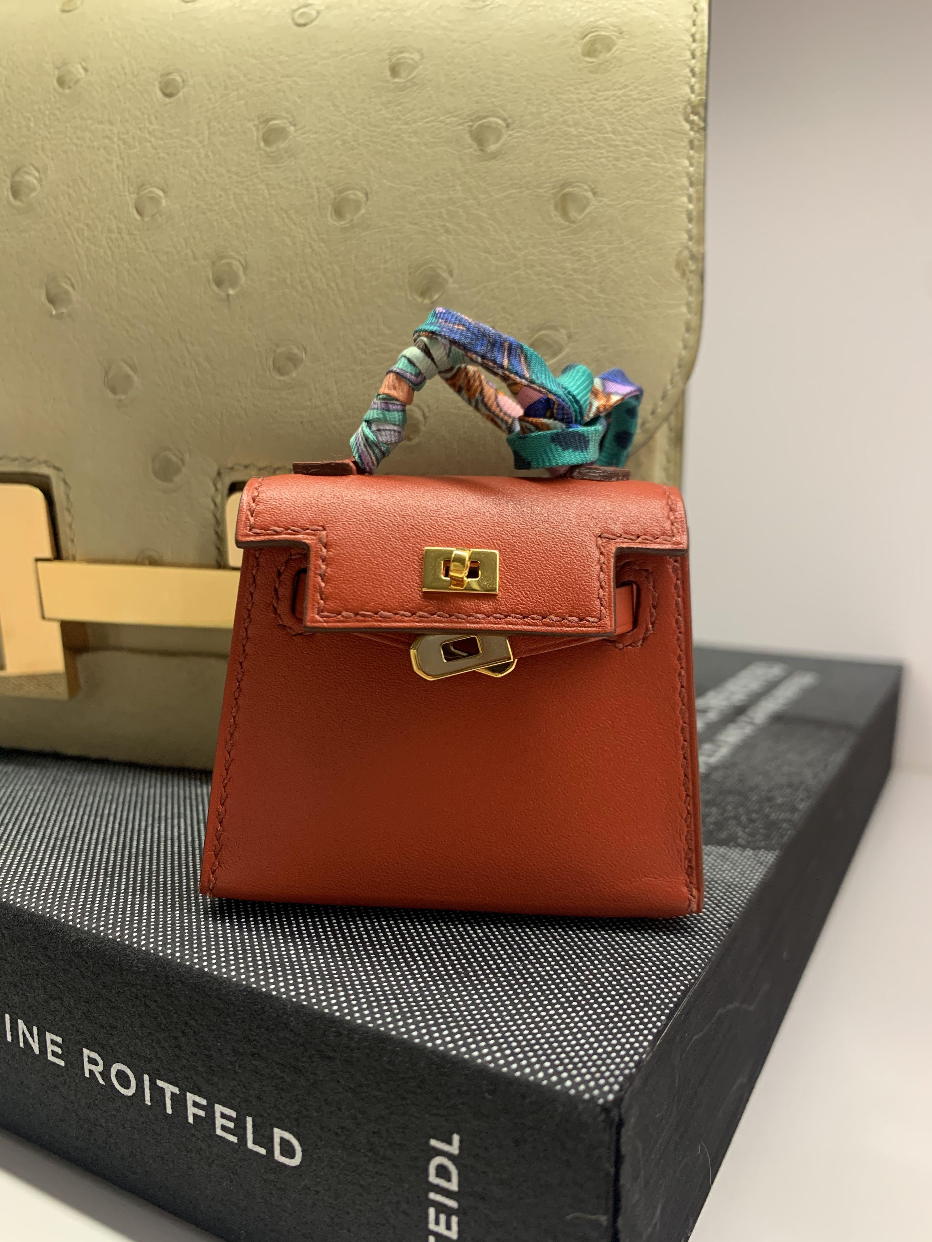 Hermes kelly micro charm, Luxury, Bags & Wallets on Carousell
