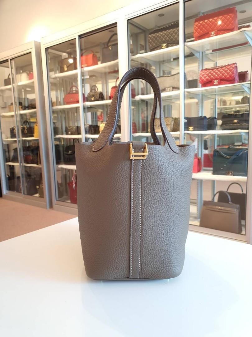 Hermes Picotin 18 Etoupe Stamp Y