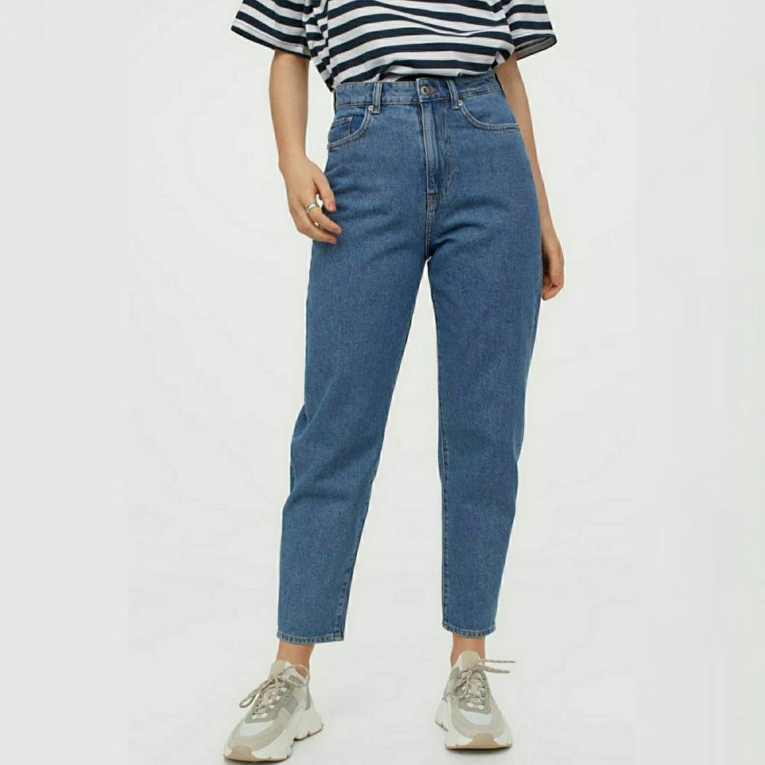 H\u0026M Mom Loose-fit Ultra High Jeans in 
