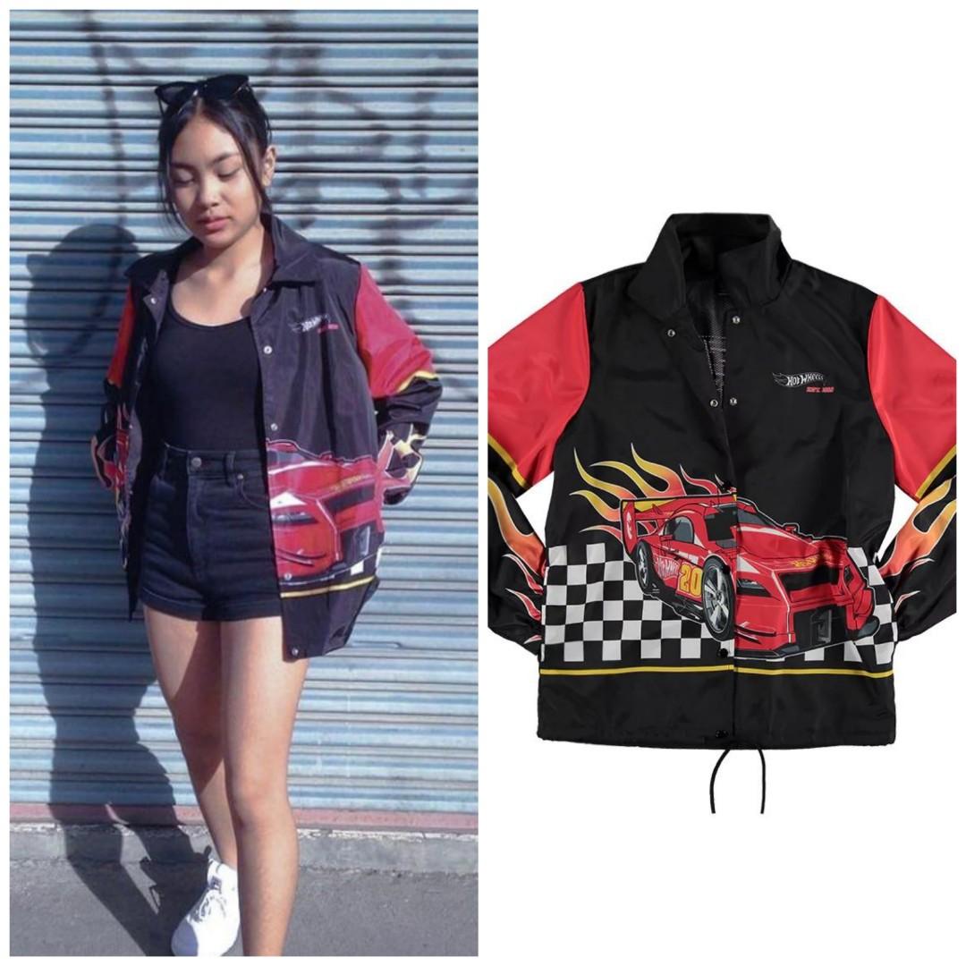 Hot wheels race car jacket windbreaker