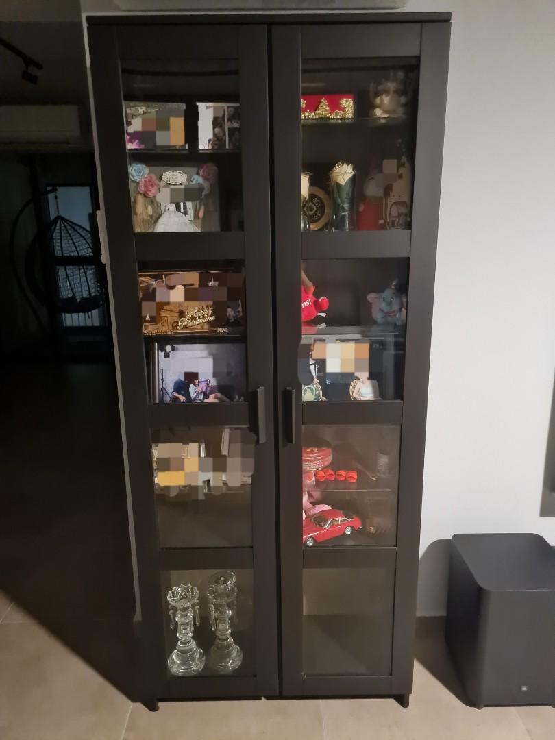 Brimnes online glass cabinet