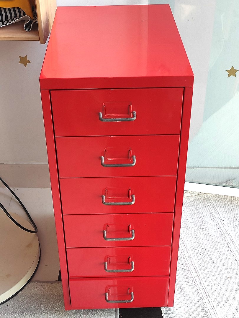 Ikea Helmer Metal Drawer Unit on Castors, Furniture & Home Living