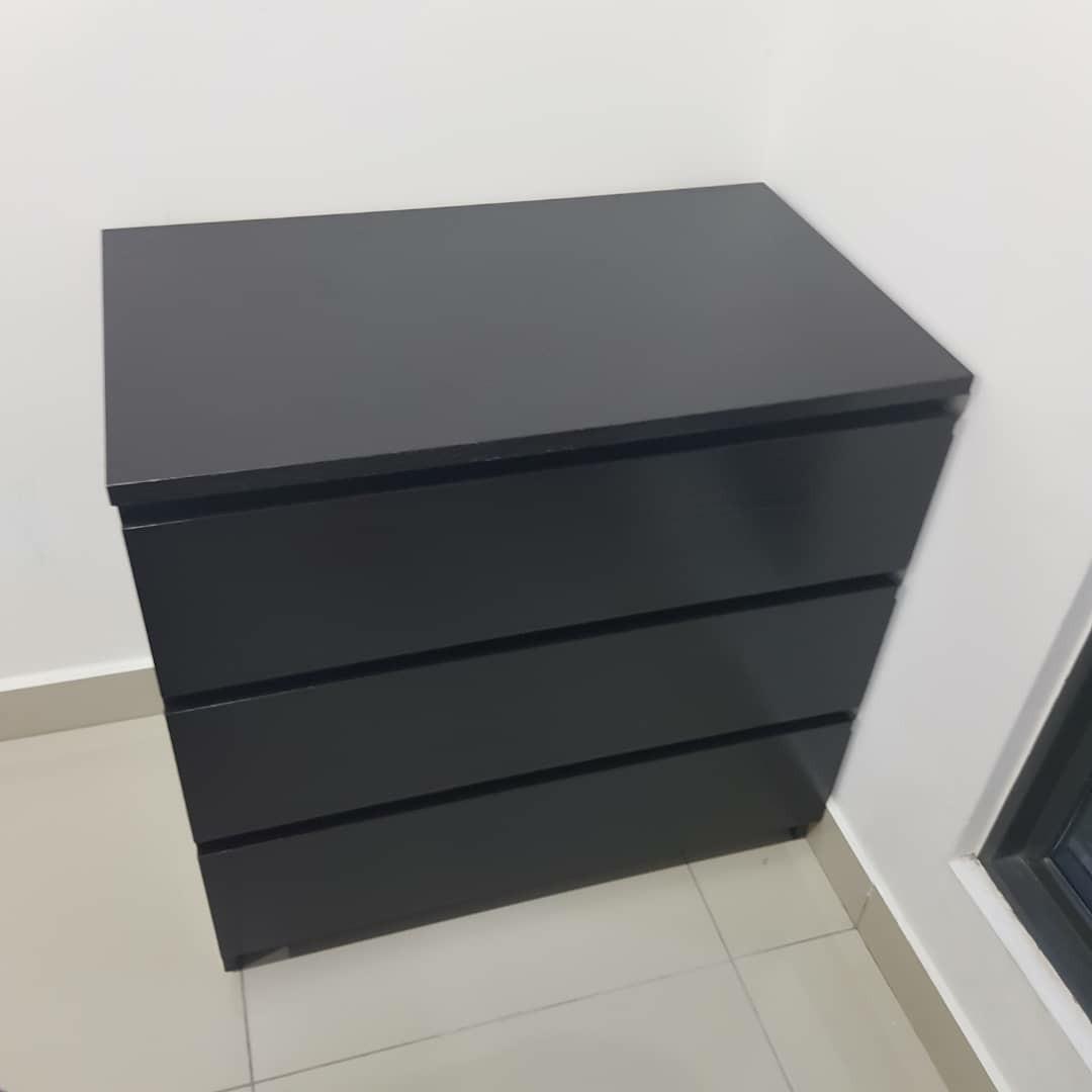 ikea malm drawers home furniture furniture on carousell
