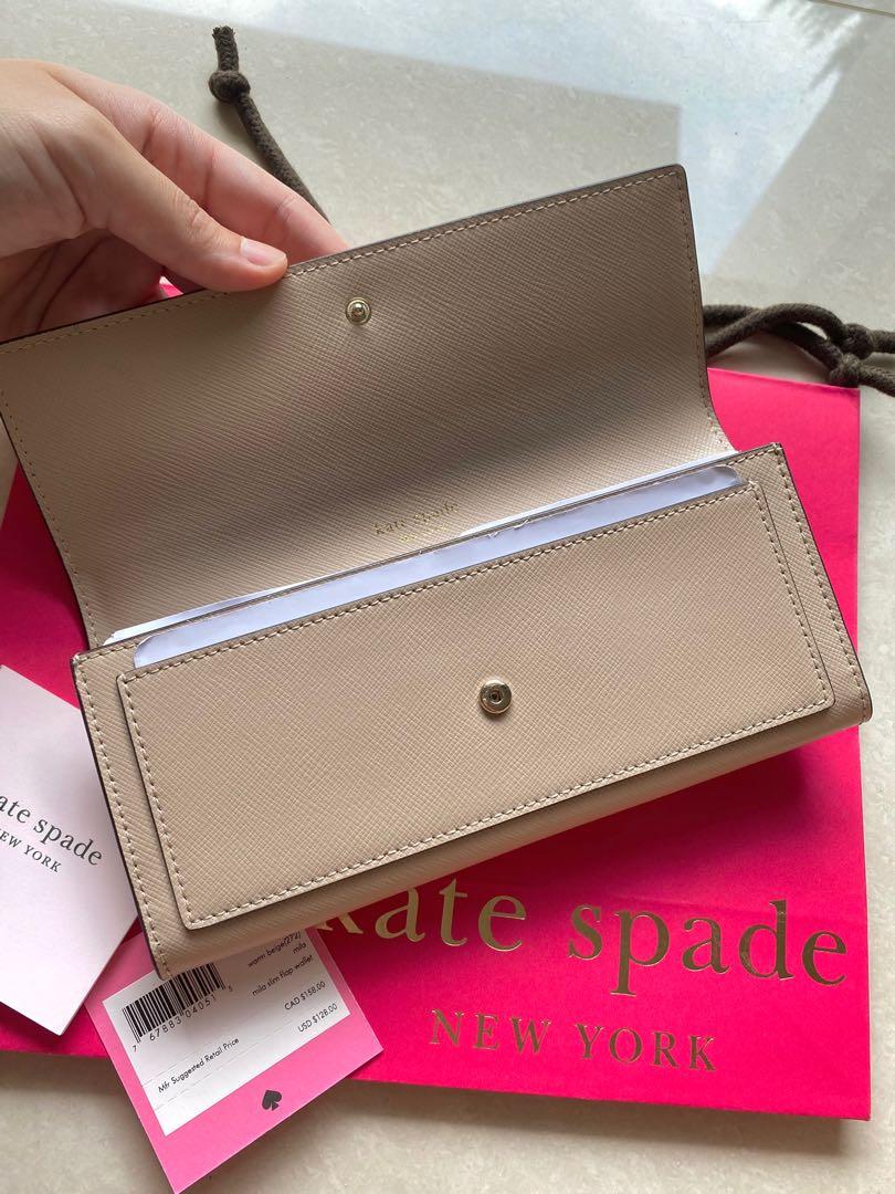 Kate spade mila slim flap wallet Clearance