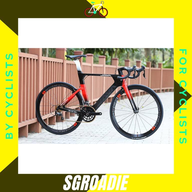Java Suprema Full Carbon Shimano 105 with Concealed Rim Brakes, Sports ...