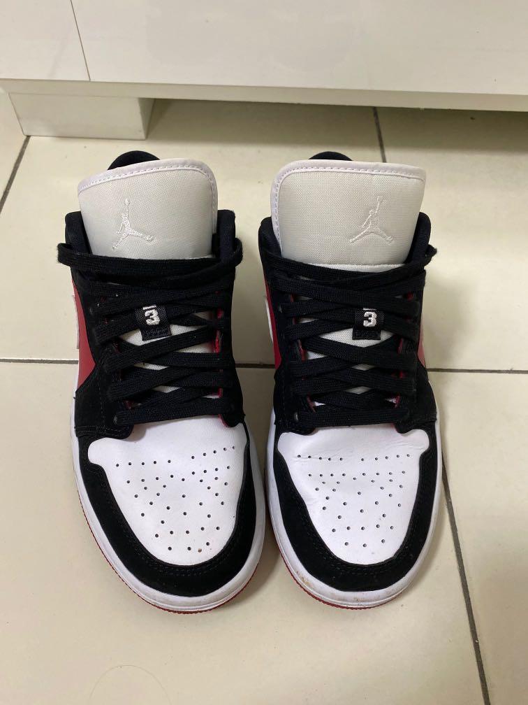 Jordan Wmns Air Jordans 1 Low Black White Gym Red Womens Women S Fashion Footwear Sneakers On Carousell Jordan Wmns Air Jordans 1 Low Black White Gym Red Womens Women S Fashion Footwear Sneakers On Carousell