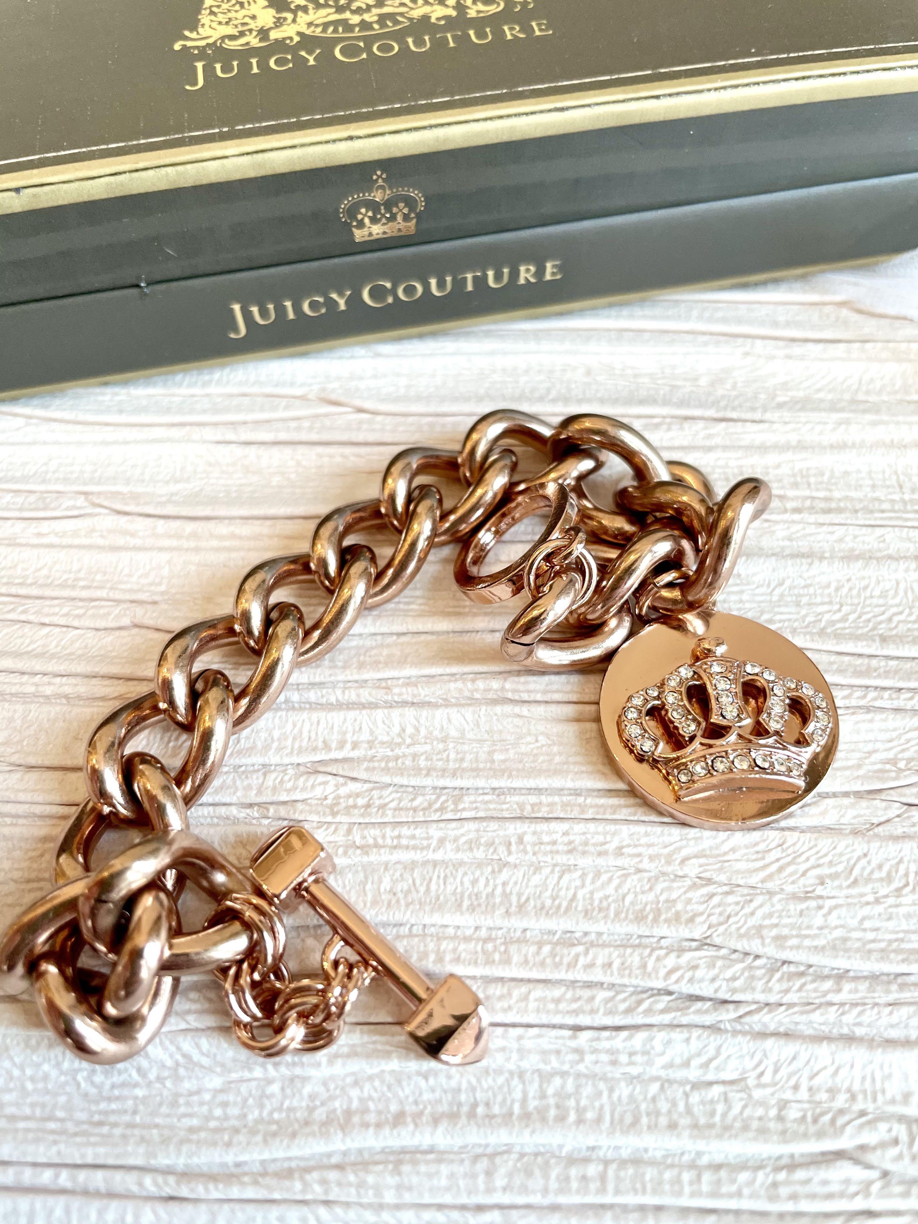 Juicy couture gold online chain bracelet