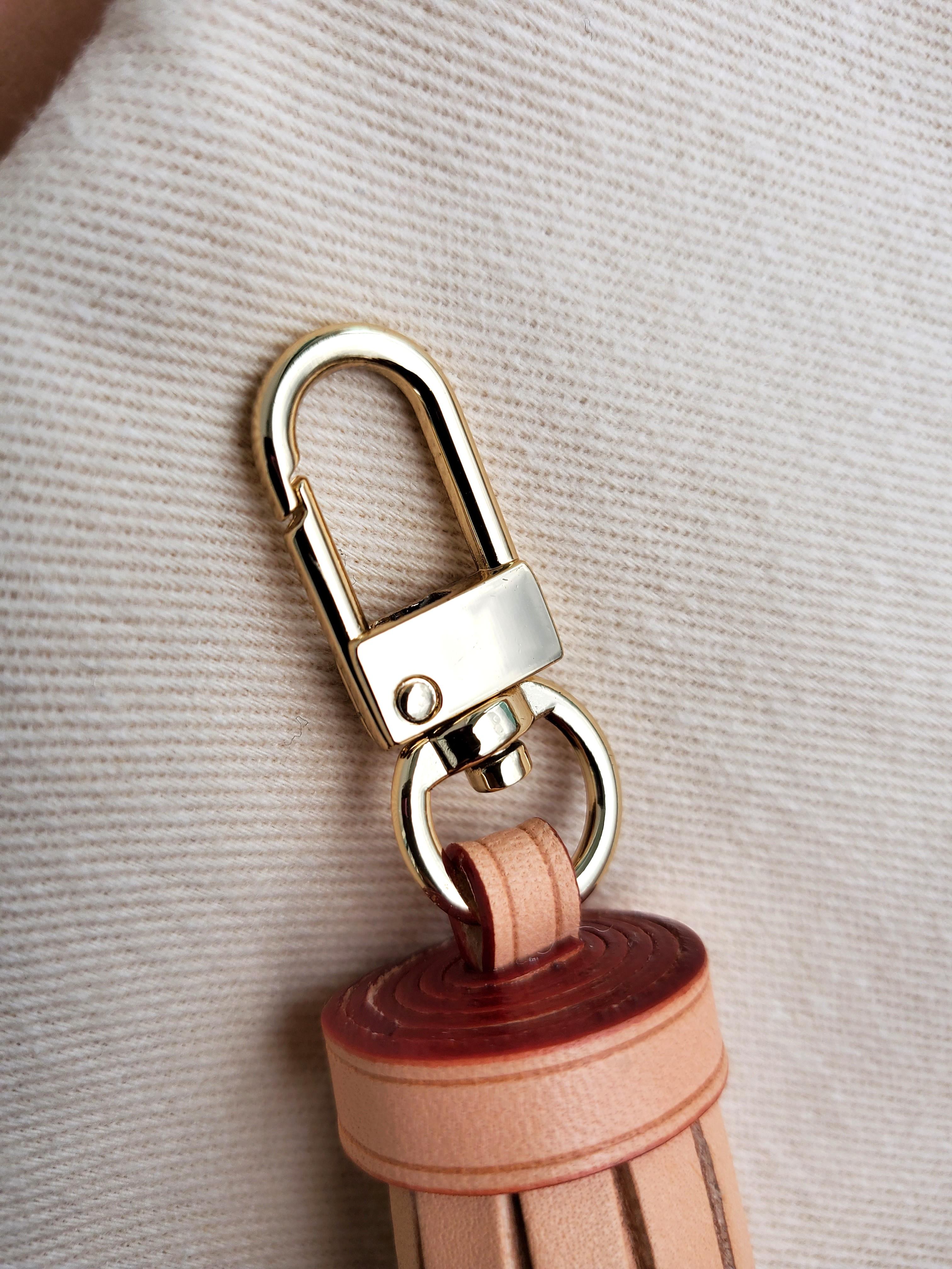 Purse Accessory - Luxury Vachetta Leather Keychain Accessory Charm