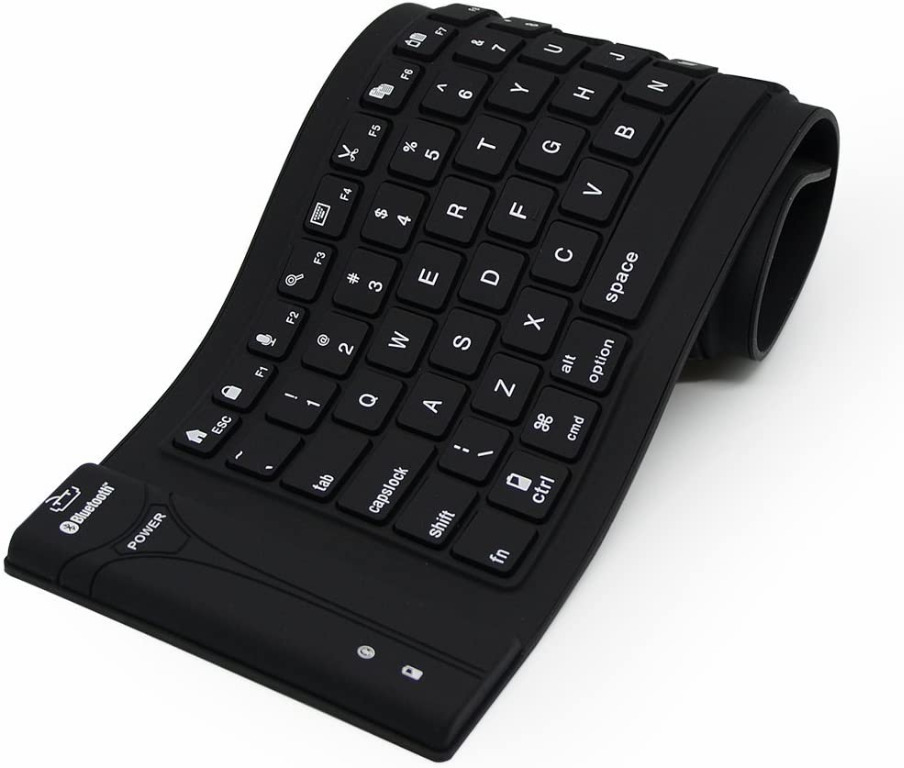 LIPPO B115 Flexible Wireless Bluetooth Keyboard for PC, Tablets Portable Silicone Bluetooth