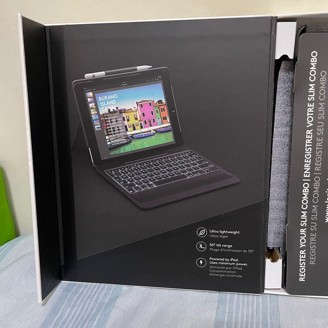 Logitech Slim Combo Keyboard Case for iPad Pro 10.5”, Mobile Phones & Gadgets, Tablets, iPad on