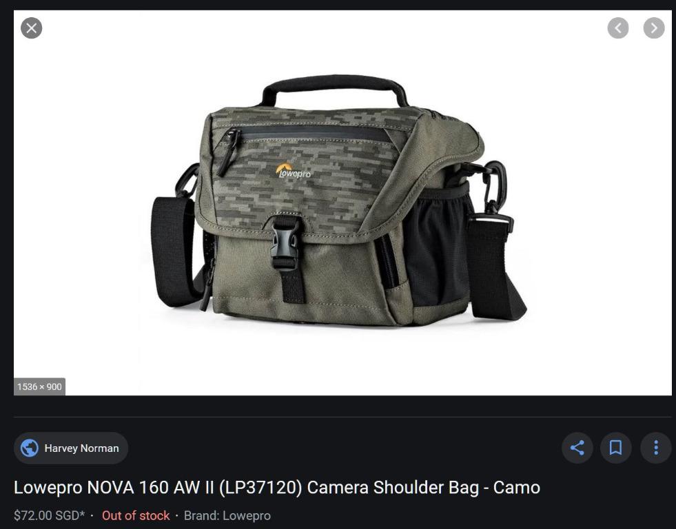 Lowepro nova 160 clearance