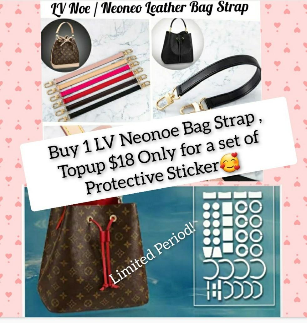 LV Neonoe Bag Strap + Protective Sticker, Luxury, Bags & Wallets