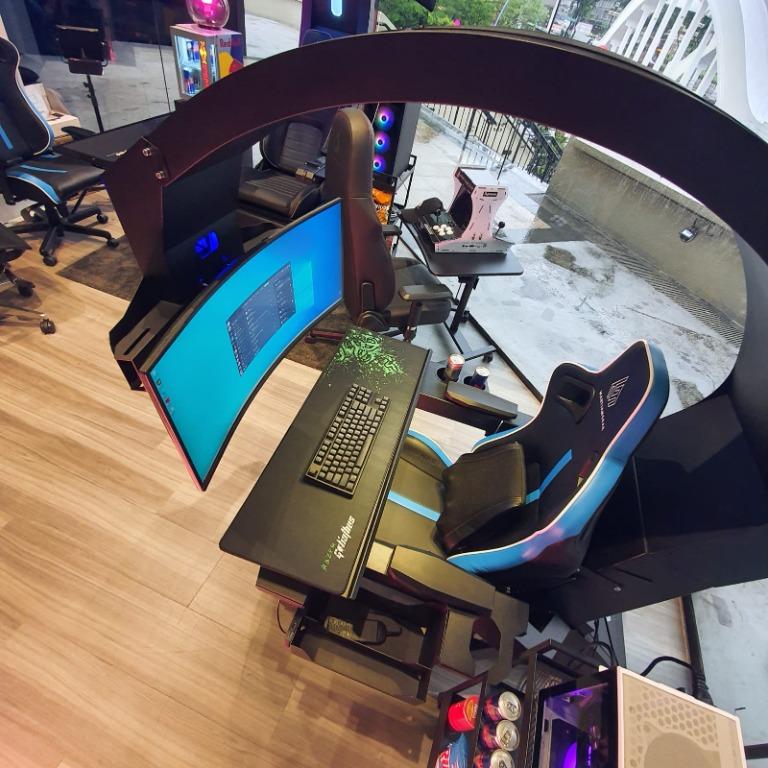 martiangear gaming cockpit mini work station furniture home living furniture other home furniture on carousell