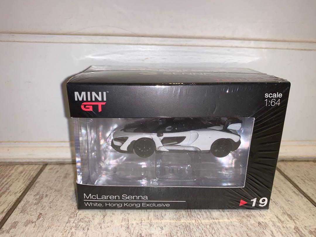 Mini GT McLaren Senna White RHD 1/64 Diecast Model Car Hong Kong Exclusive  MGT00019 