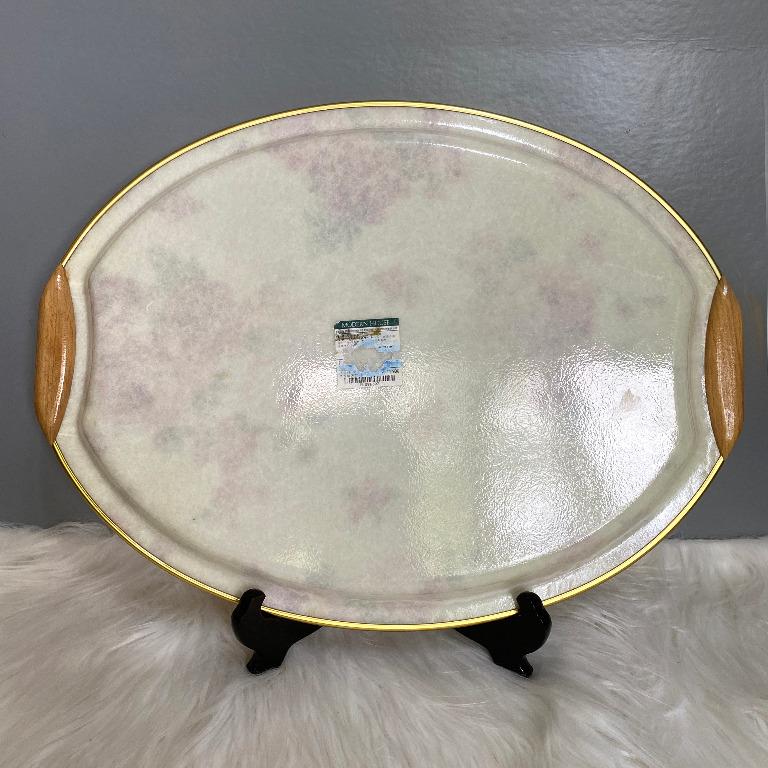 Modern House Floral Oval Melamine Tray (Category: Dinnerware & Cutlery) located in Consolacion. Submitted by posh_avenue_home (Listing ID 1081647801, Image 2). Description: New no box. 17" x 13".