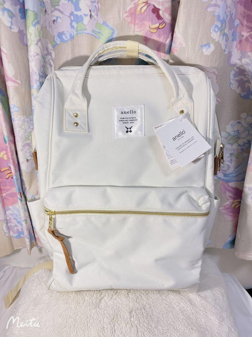 New 全新 已絕版 日本anello 經典奶白色 文青背包 背囊 書包 Backpack 沙田新城市廣場日本貨專賣店買入價 499 名牌 袋 銀包 New 全新 已絕版 日本anello 經典奶白色 文青背包 背囊 書包 Backpack 沙田新城市廣場日本貨專賣店買入價 499 名牌 袋 銀包