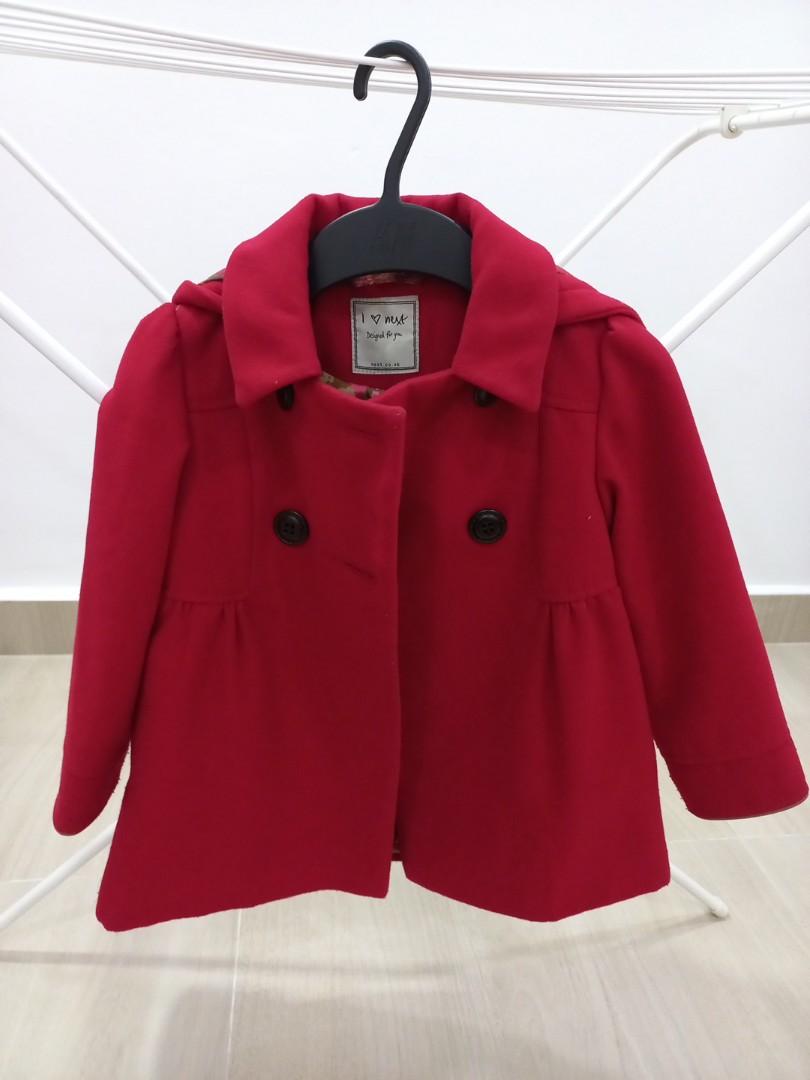 Next girls red coat store