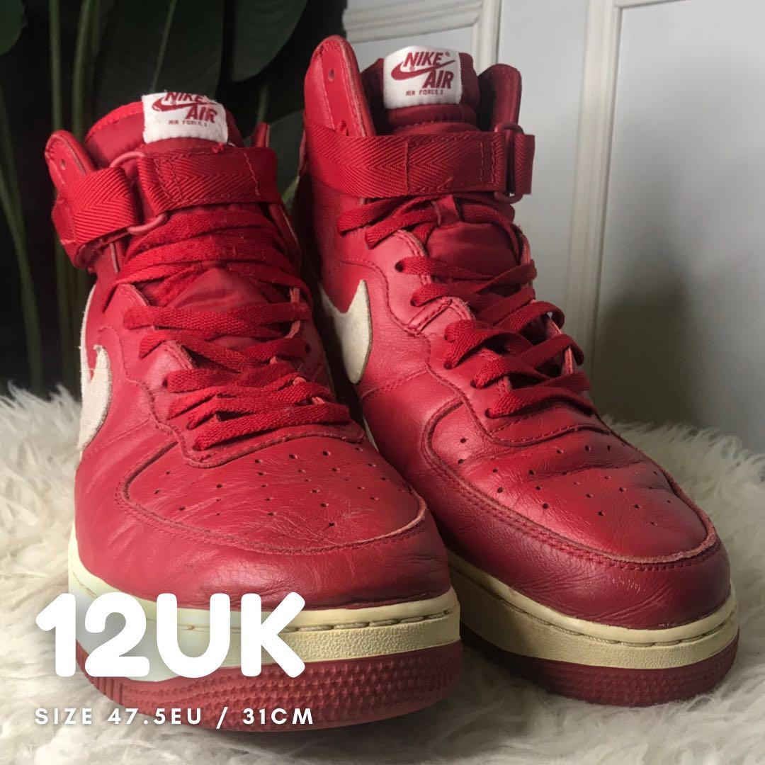 Air force 1 high sales nai ke gym red
