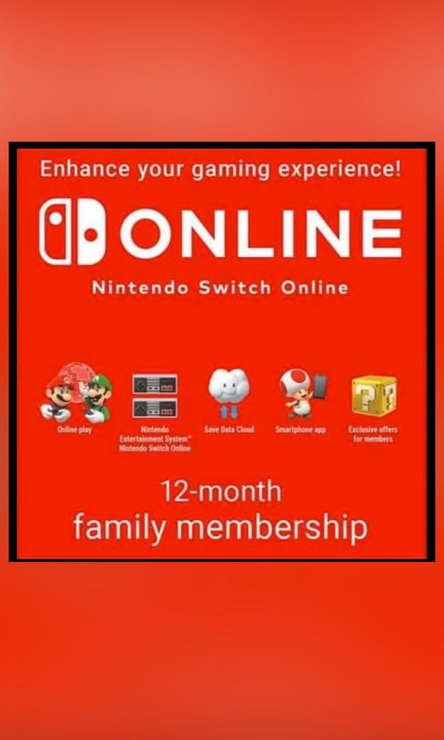 Nintendo Switch Family Online Plan, 興趣及遊戲, 玩具 & 遊戲類 Carousell