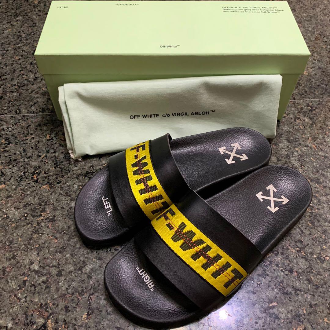 Off White sliders size 42 Luxury Sneakers Footwear on Carousell