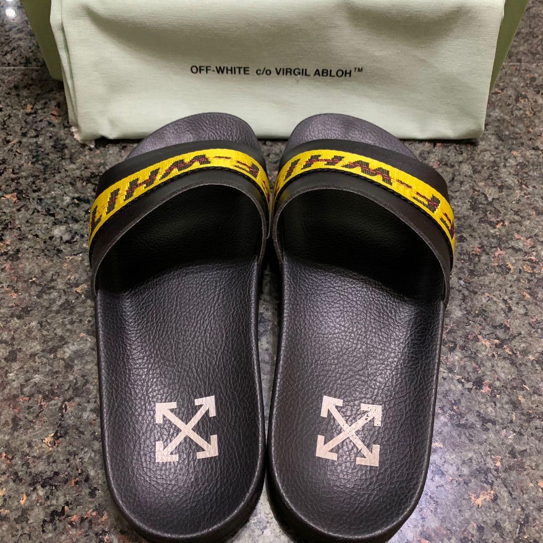 Off white sliders size 4 deals