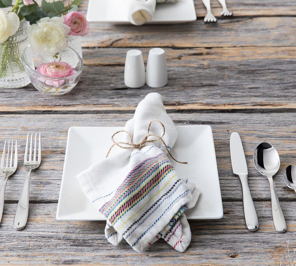 Pottery Barn Cutlery and Flatware (Category: Dinnerware & Cutlery) located in Manila. Submitted by fabfinds1111 (Listing ID 1081662828, Image 2). Description: 18/10 Stainless Steel USA Service for 1 includes: Table Knife Table Fork Table Spoon Cake/Dessert Fork Teaspoon Sale price P849 Free soup spoon So 6 pc set for 1 person IG: festivehomeph Website: festivehomeph.com Sold in Pottery Barn but for a diff price Bdo bpi payment .