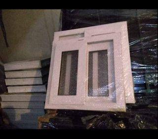 PVC W/SCREEN and ALUMINUM SLIDING WINDOW