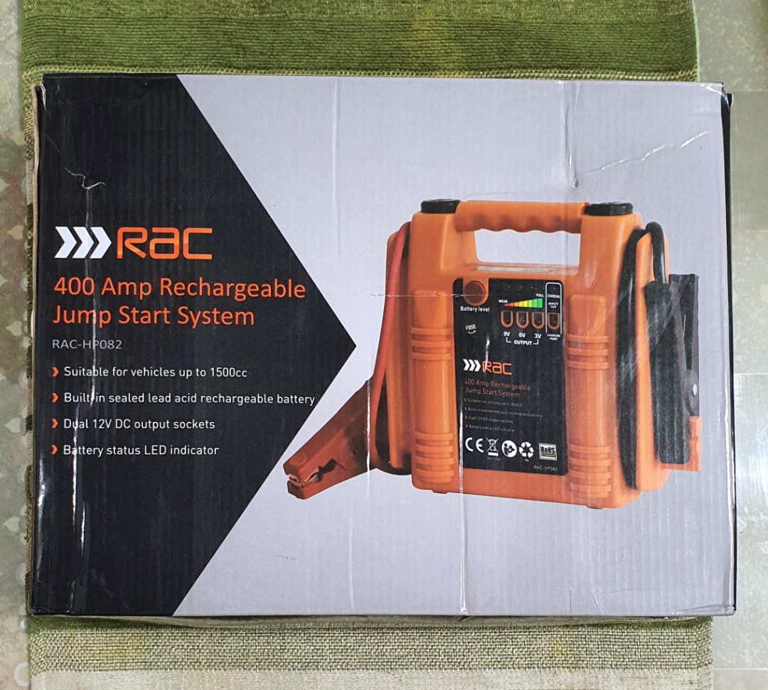 Rac 400 amp rechargeable store jump start system
