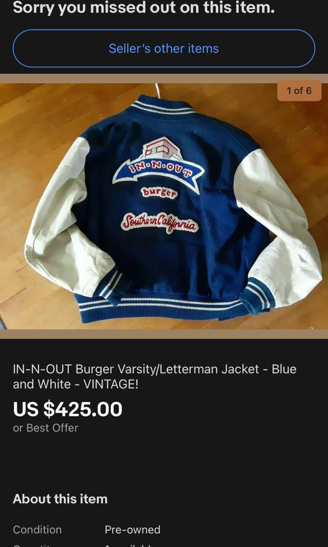 RARE Vintage In and Out varsity jacket