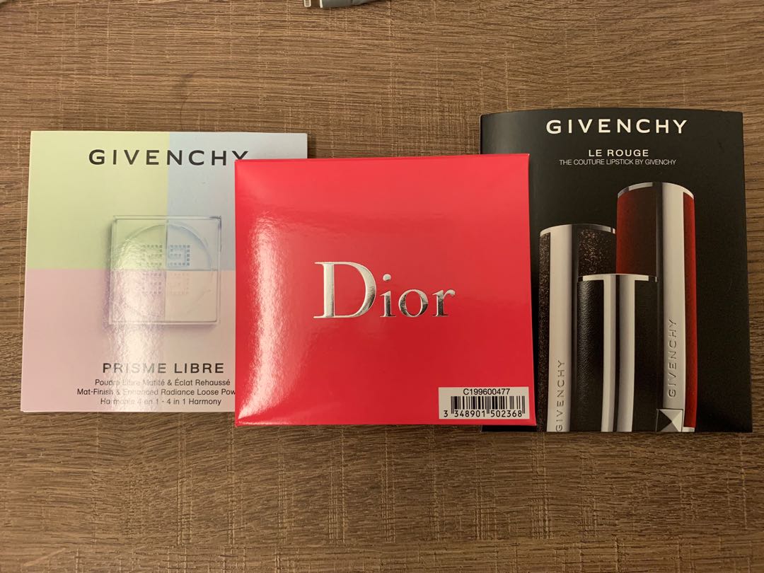 GREAT SALE!! All for $10!! Dior Addict Lipstick , Givenchy Le Rouge  Lipstick, Givenchy Prisme Libre Powder samples, Beauty \u0026 Personal Care,  Face, Makeup on Carousell