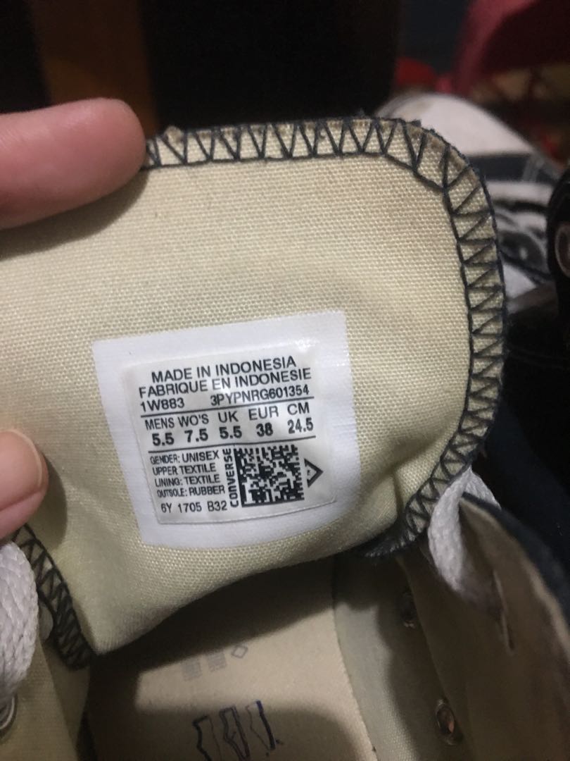 Ukuran sepatu deals converse ori