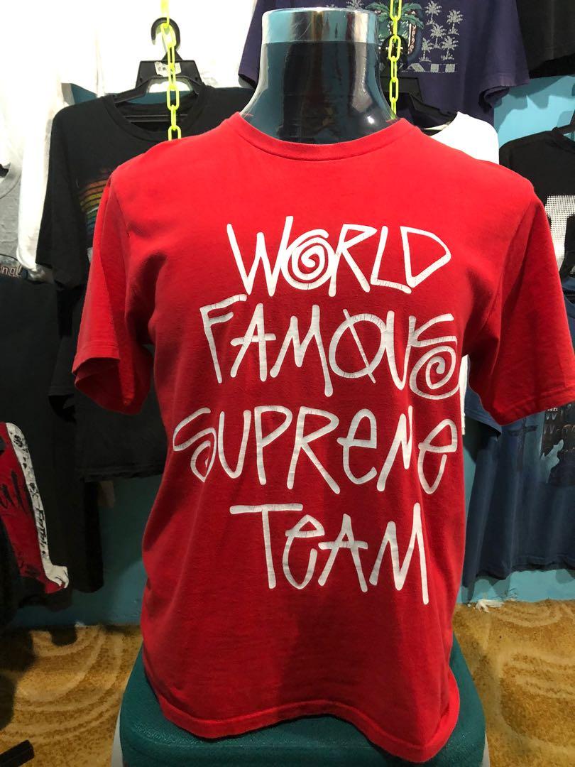 名作 supreme world famous supreme teamTシャツ