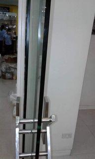 Tempered glass door for main door