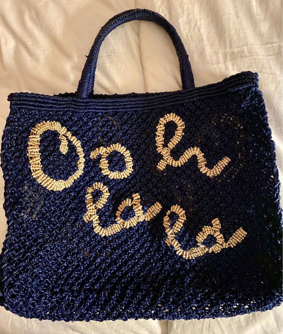 The Jacksons navy jute tote