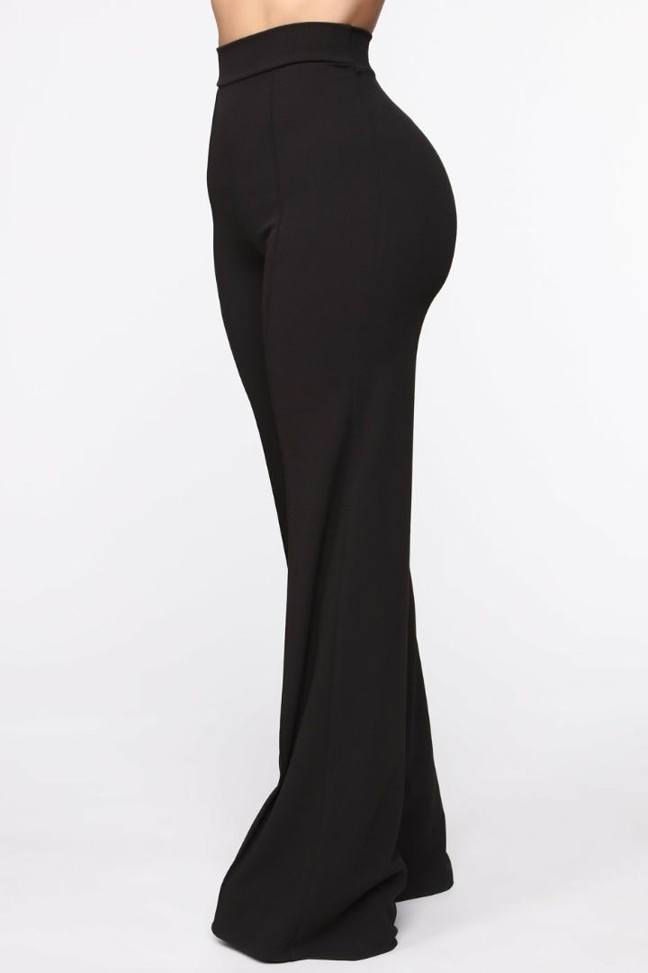 Victoria High Waisted Dress Pants - Black FASHIONNOVA, Women's Fashion,  Bottoms, Other Bottoms on Carousell