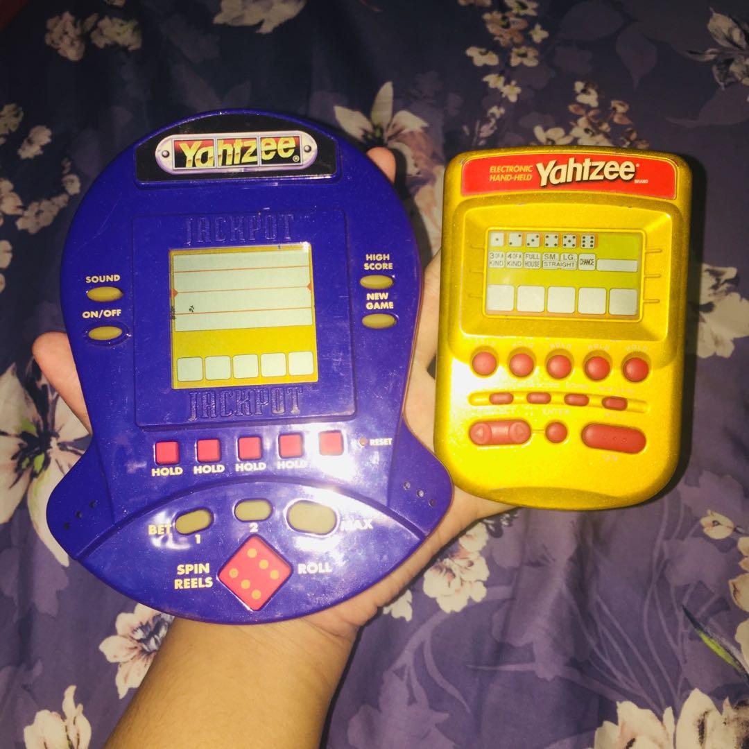 Yahtzee Electronic Hand held Game Set Hobbies Toys Toys