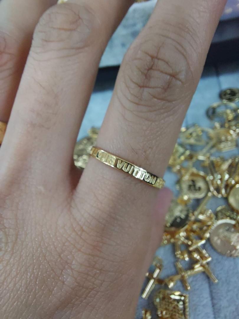 18k Saudi Gold rings chanel/ LV/Cartier, Women's Fashion, Jewelry