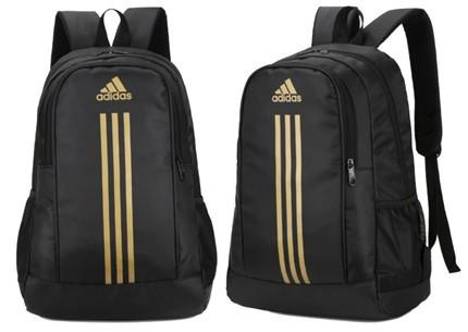 Adidas black and gold backpack store