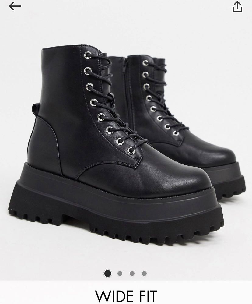 ASOS design wide fit boots Women s Fashion Footwear Boots on