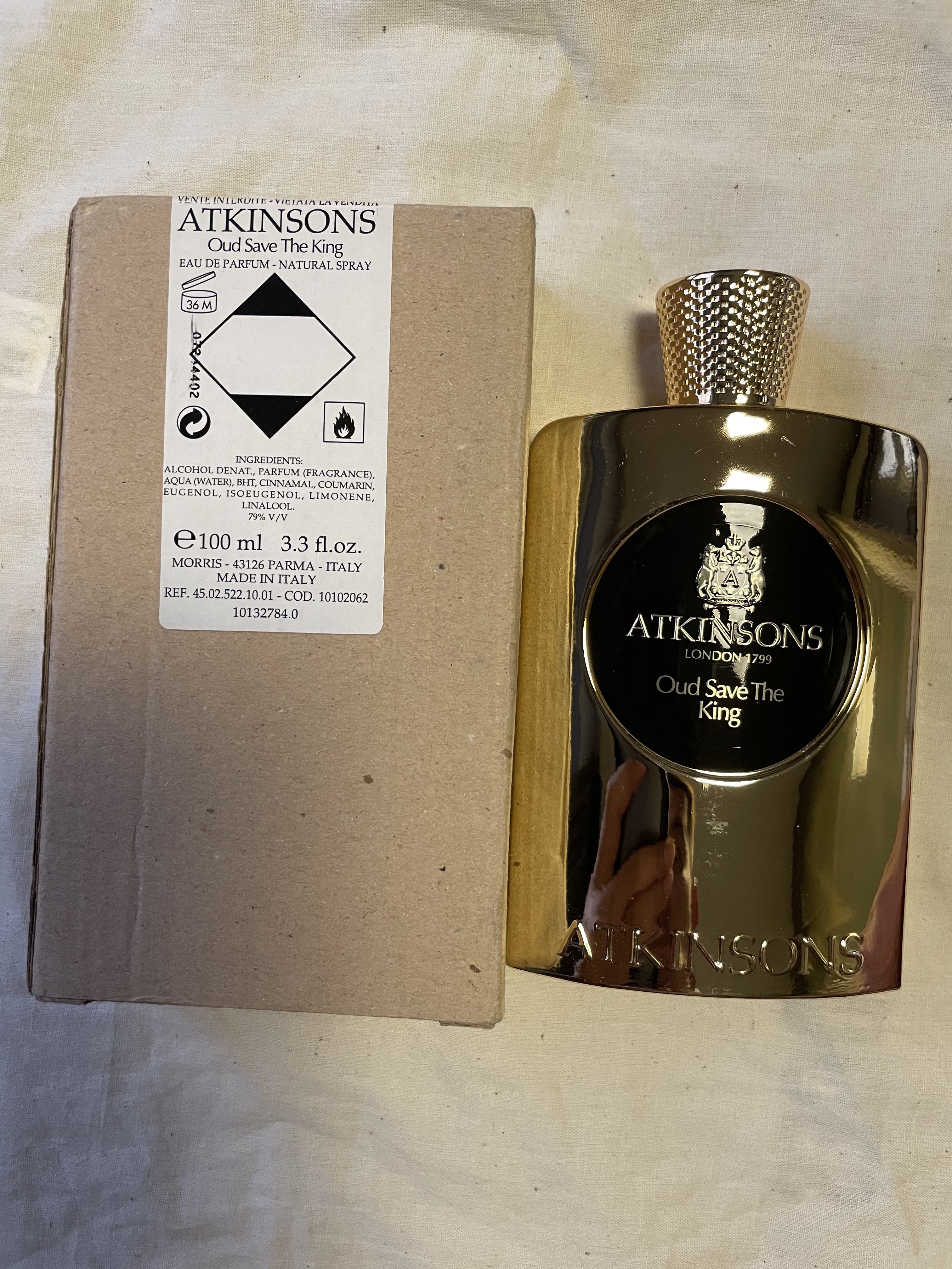 Atkinsons Oud Save the King decant Beauty Personal Care