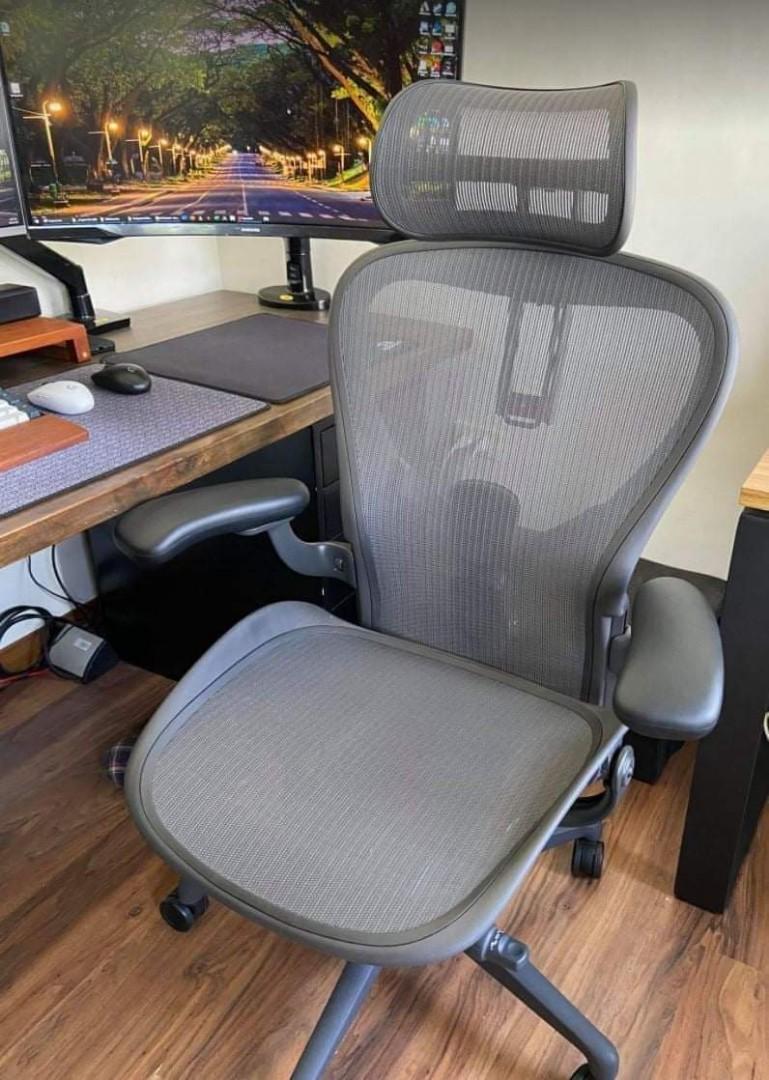 Atlas activated suspension headrest for herman miller remastered aeron chair