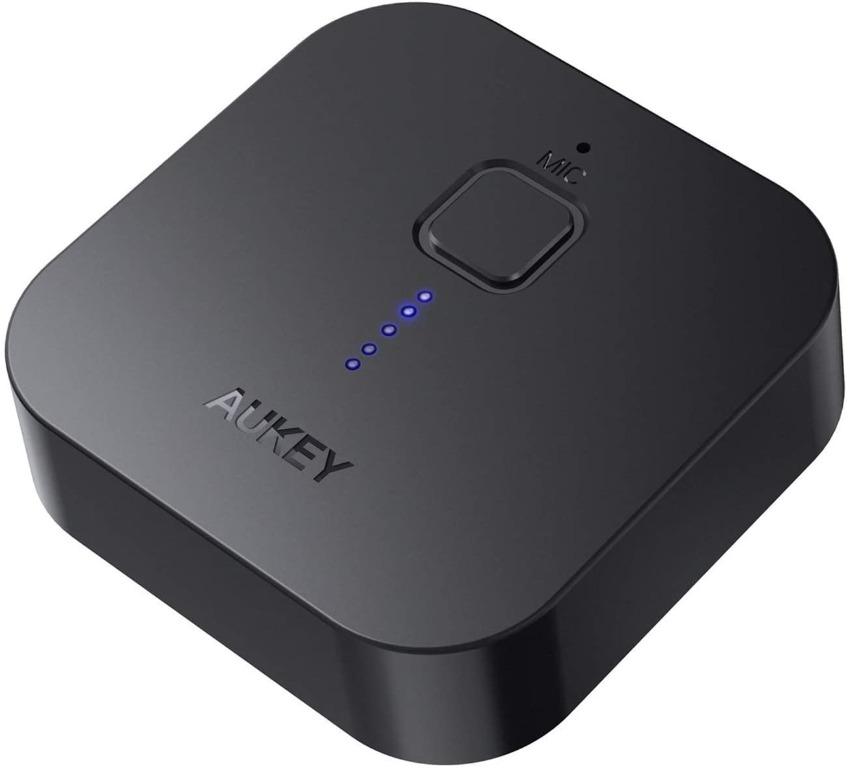 AUKEY Bluetooth 5 Receiver Wireless Audio Music Adapter A2DP with 18