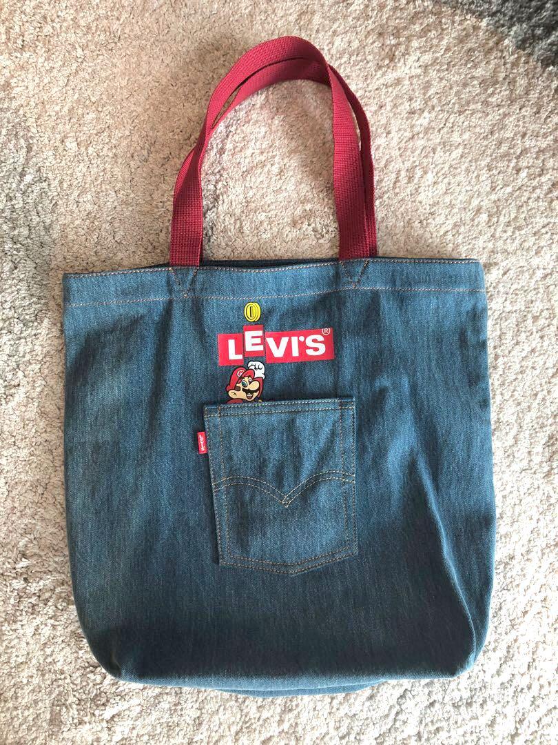 Auth Levi s x Super Mario Denim Tote Bag