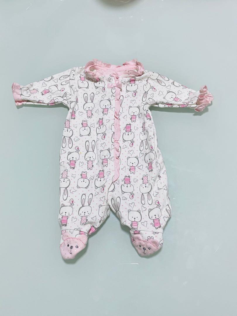 Bn 0m Xxs Premie Baby Girl Sleep Suits Newborn Infants Printed Long Sleeves Body Suits Bebe All In One Piece Up To 6 Ibs 2 7kg Babies Kids Babies Kids Fashion
