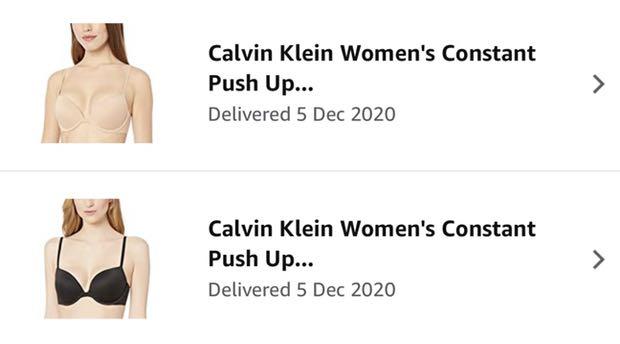Calvin Klein Women's Constant Push Up Plunge Bra 