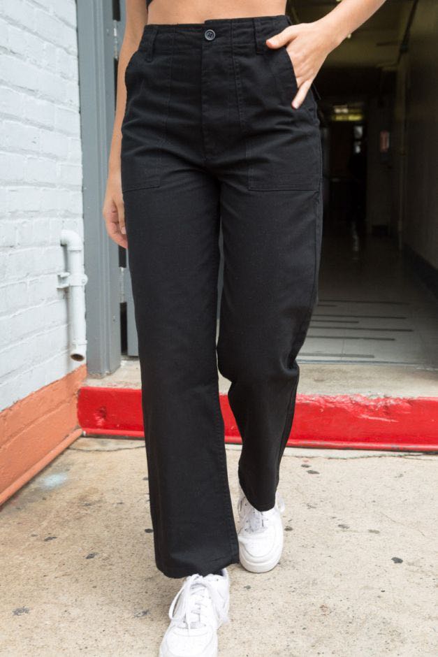 brandy melville black kim pants, Women's Fashion, Bottoms, Other