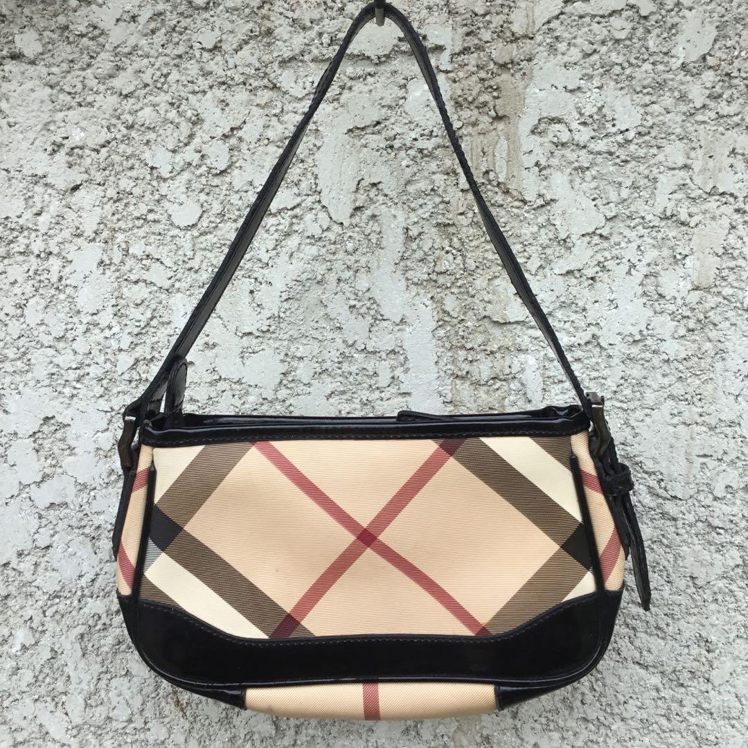 Burberry Nova Check Small Pochette Bag in PVC Leather, Luxury, Bags &  Wallets on Carousell